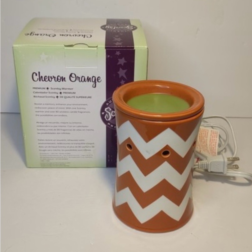 Chevron Orange Scentsy warmer